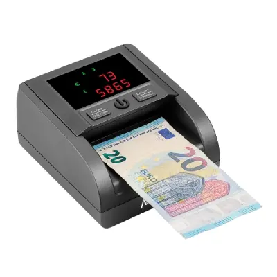 AVPos Contador y Detector de Billetes AVP-DT25G - Alta Velocidad, Libras y Euros