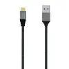 Aisens Cable USB 3.1 Gen 2 Tipo C/M a M Aluminio 10 Gbps 3A 1.5M Gris