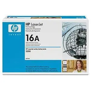 HP Toner Negro LaserJet 5200 DTN - Nº 16A
