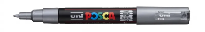 Posca Marcador PC-1M No Permanente Punta Fina 0.7-1mm Plata