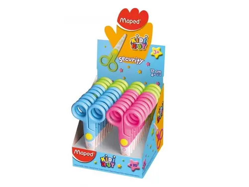 Maped Tijeras Kidikut 12cm Simétricas Cuchillas Fibra Vidrio Azul/Blanco