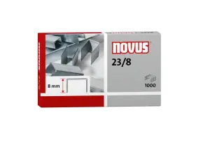 Novus Caja de 1000 Grapas 23/8 Galvanizadas para Grapadoras de Gruesos