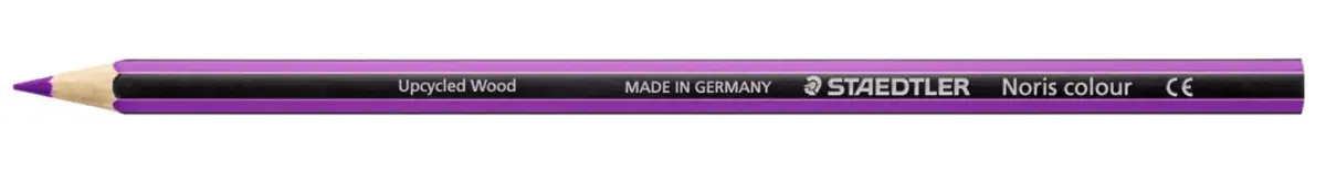 Staedtler Noris Colour 185 Lápiz Hexagonal Violeta - Resistente a la Rotura - Material Wopex