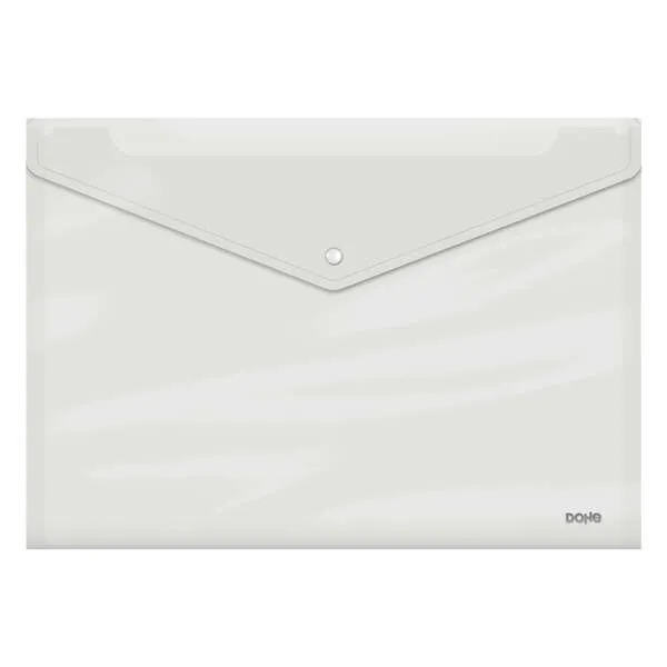 Dohe Sobre Portadocumentos A3 - Cierre De Broche - Polipropileno Cristal Transparente 150 Micras - Transparente