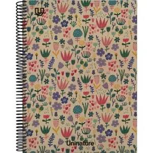 Grafoplás Cuaderno Espiral A4 80H 4x4 90gr Kraft y Cartón Reciclado