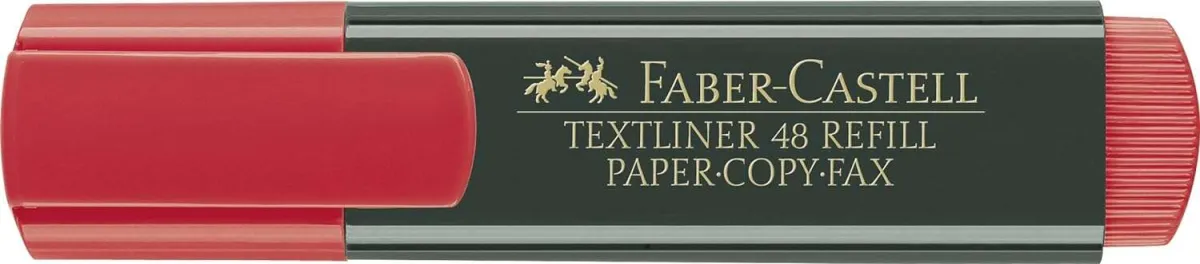 Faber Castell Marcador Superfluorescente Textliner 48 Rojo