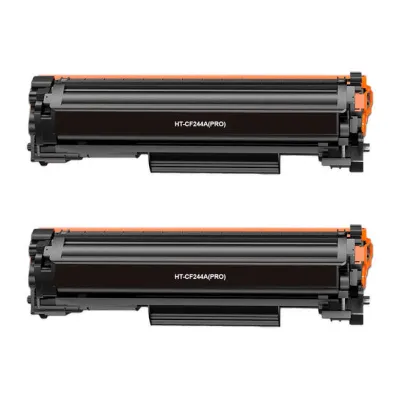 HP CF244A Negro Pack de 2 Cartuchos de Tóner Genéricos - Reemplazo 44A