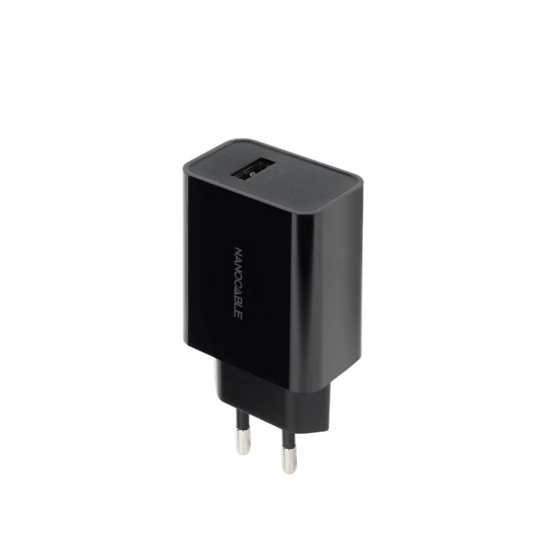 Nanocable Cargador 1 X Usb 5V-2.1A Negro