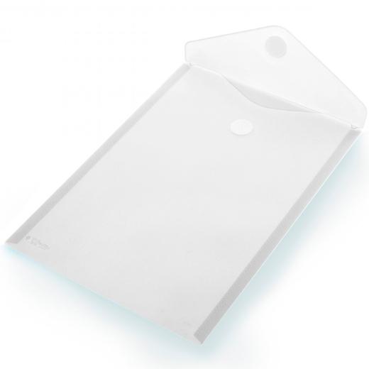 Office Box Carpeta Sobre Cierre C/Velcro Classic A4+ Vertical Plástico Cristal Translúcido