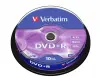 Verbatim DVD+R 4.7GB 16X 10 Pack Spindle Superficie Mate Plata