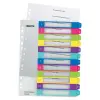 Leitz WOW Índice de Plástico Imprimible Multicolor 12 Pestañas A4 Translúcido