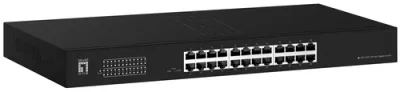 LEVEL ONE Switch No Gestionable 24 Puertos Gigabit Rack 19 GEU-2431