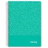 IMPREX Cuaderno Espiral A5 80H 90gr 4x4 Verde Tapa PP