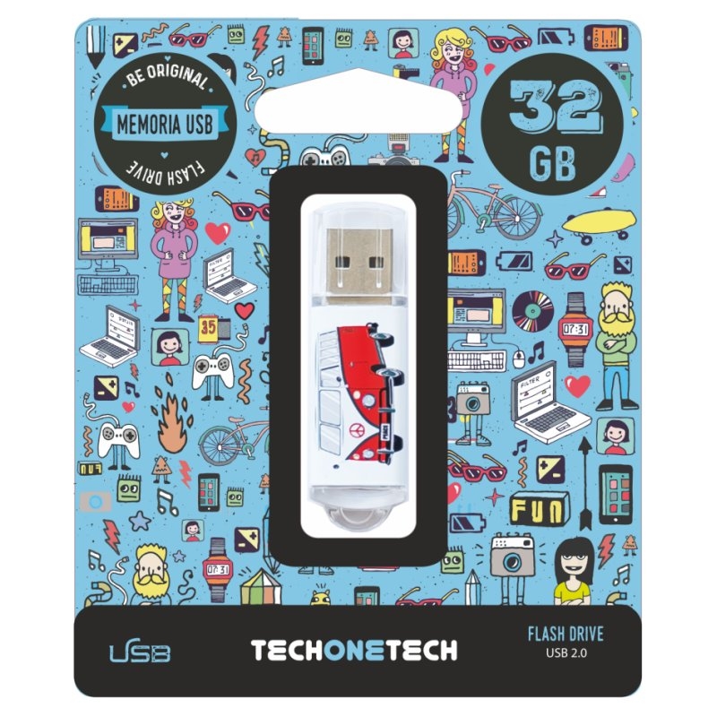 Tech One Tech Camper Van-Van 32 Gb Usb 2.0