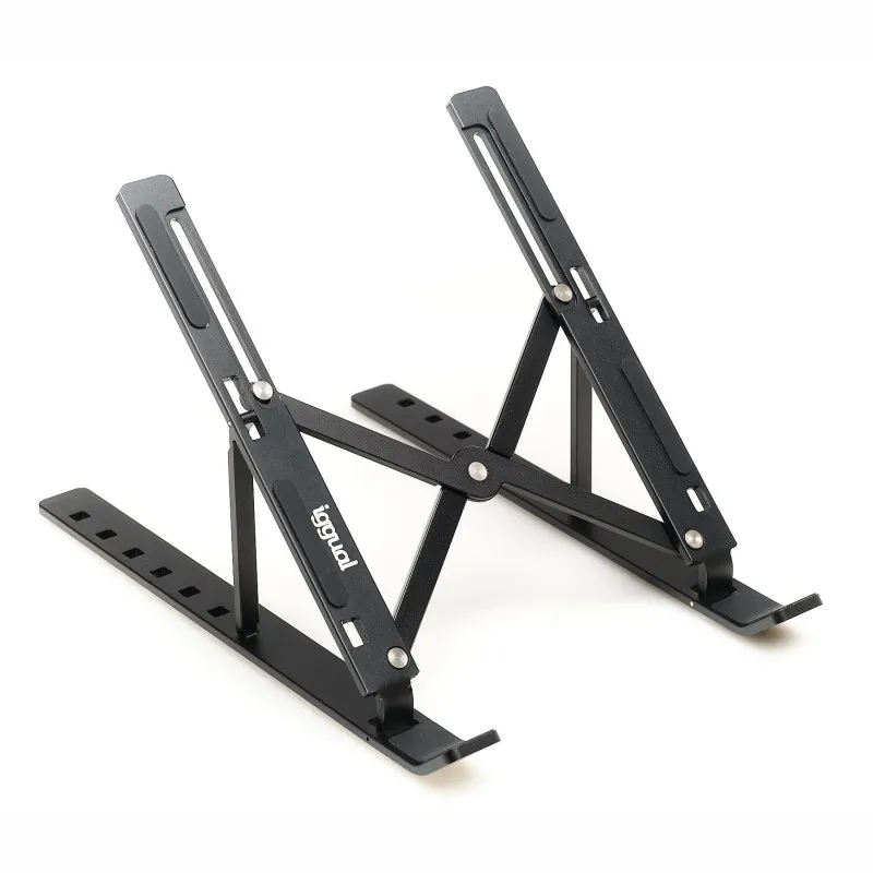 iggual Soporte Elevador Plegable Portátil 17 Negro