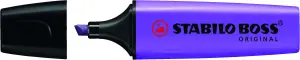Stabilo Boss 70 Marcador Fluorescente Violeta - Trazo 2-5mm - Recargable - Tinta Base Agua