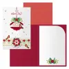 Dohe Pack de 6 Tarjetas de Felicitación Navideña con Sobre 11.5x17cm