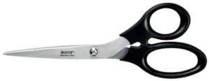 Leitz Tijeras de Acero Inoxidable 20cm con Agarre Ergonómico Color Negro