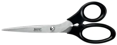 Leitz Tijeras de Acero Inoxidable 20cm con Agarre Ergonómico Color Negro
