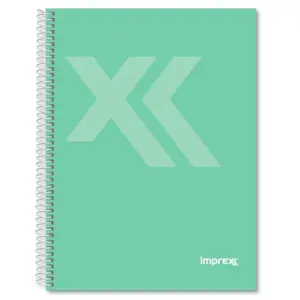 IMPREX Cuaderno Espiral A5 80H 90gr 4x4 Verde