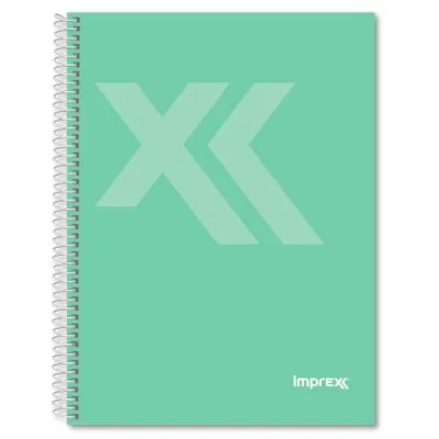 IMPREX Cuaderno Espiral A5 80H 90gr 4x4 Verde