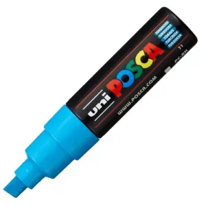 Posca Marcador PC-8K Punta Biselada 8.0mm No Permanente Turquesa