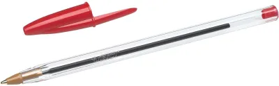 Bic Cristal Original Bolígrafo de Bola 1.0mm Punta Redonda Tinta Roja