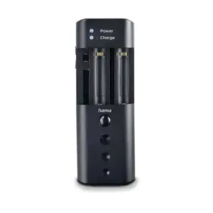 Hama Delta Travel Cargador Universal - Baterias 3,6V 3,7V 7,2V 7,4 V - Pilas AA y AAA -  USB-C