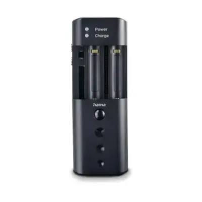 Hama Delta Cargador Universal USB-C para Baterías 3,6V a 7,4V y Pilas AA/AAA