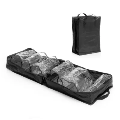 InnovaGoods Bolso de Viaje para Calzado, Capacidad para 6 Pares, 35x50x20cm, Negro