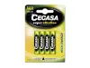 Cegasa Pack de 4 Pilas Super Alcalinas LR03 AAA - Alta Tecnología y Rendimiento