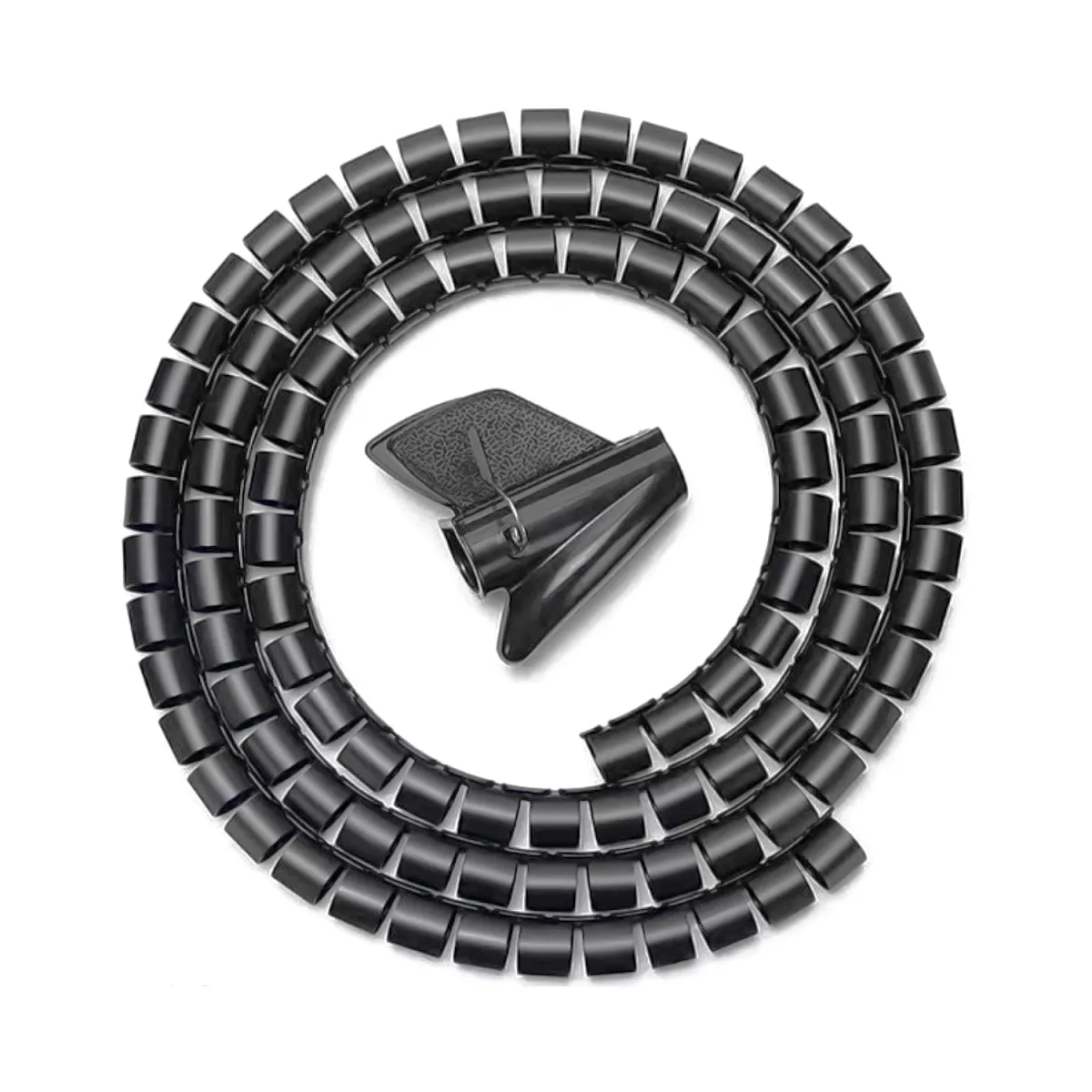 AISENS ORGANIZADOR DE CABLE EN ESPIRAL 25MM NEGRO 1,0M