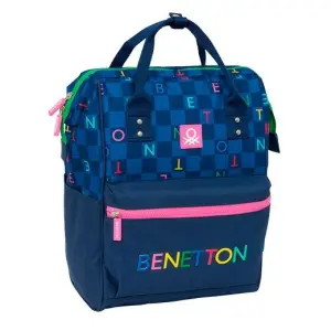 Safta Mochila Con Asas Para Portátil 13" Benetton Damero