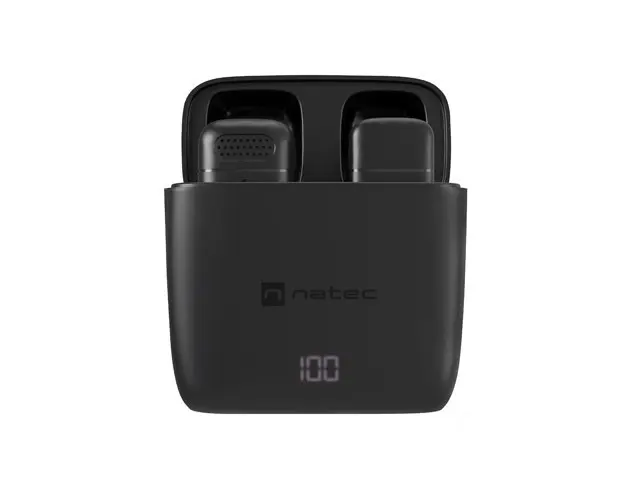 NATEC Hopper Micrófono de Corbata Negro