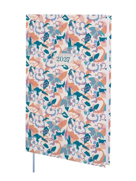 Finocam Agenda Profesional Anual 2027 Semana Vista Vertical Y10 140x204mm Tapa Dura Malva