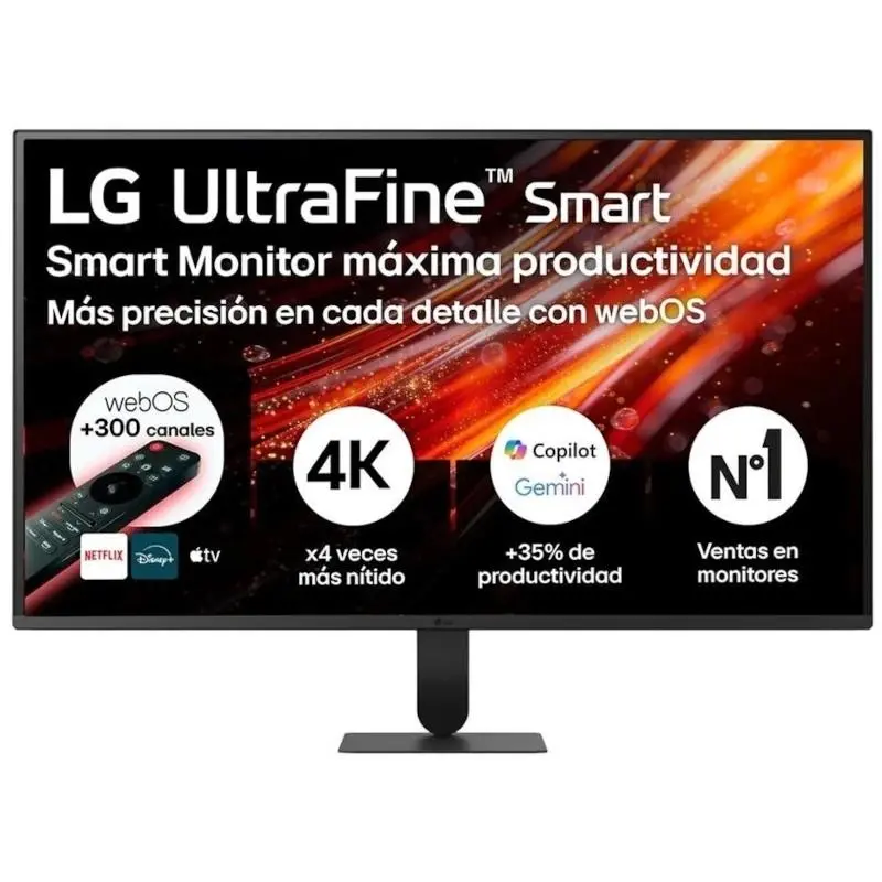 LG 32U701SB-B Monitor LED 31.5" 4K Smart TV, 2 HDMI, USB