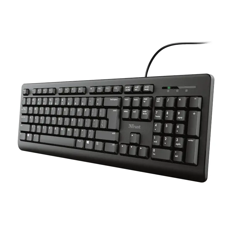Trust TK-150 Teclado Compacto Silenciado y Resistente