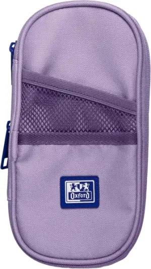 Oxford B-Max Estuche Portatodo Expandible Lavanda - 1 Compartimento, 2 Bolsillos Exteriores, Material Reciclado