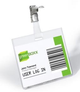 Durable Portanombres Con Clip Para Identificación 60X90Mm Plástico Transparente -25U-