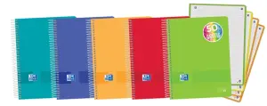 Oxford Live & Go A5+ Europeanbook - Tapa Plástica - 120 Hojas - Colores Surtidos
