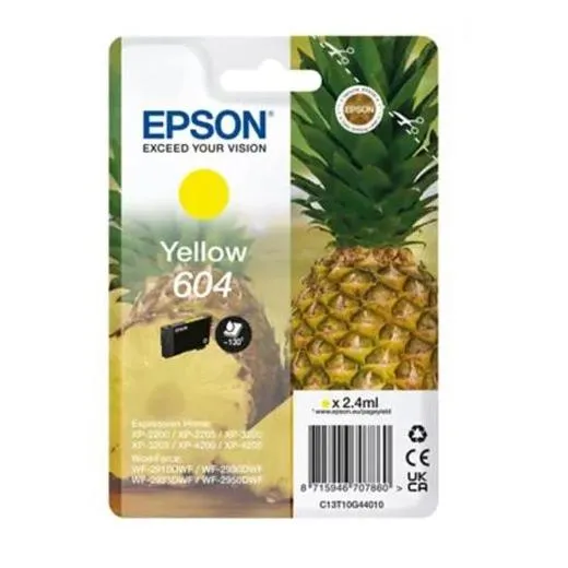 Epson 604 Cartucho de Tinta Amarillo Original