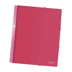 Dohe Carpeta A4 con 30 Fundas - Tapa Polipropileno 800 Micras - Gomas Elásticas