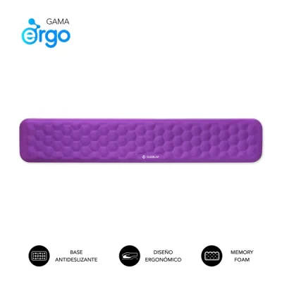 Subblim Ergo Airpadding Reposamuñecas Teclado Espuma Viscoelástica 65D Tejido AirMesh Lila