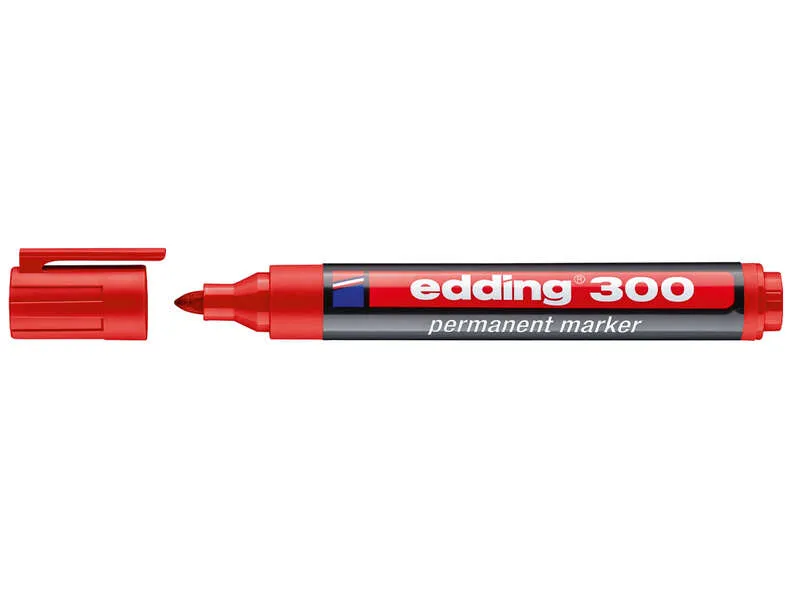 Edding Marcador Permanente 300 Rojo