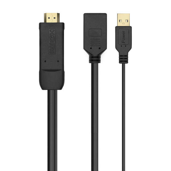 Aisens Conversor Activo Hdmi 2.0 + Usb Alim. A Displayport V1.2 - Hdmi/M-Usb/M-Dp/H - 10Cm - Color Negro
