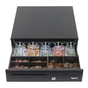 iggual Cajón Portamonedas IRON-35 42cm 5+6 negro
