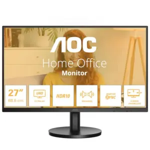 AOC U27B3A Monitor 27" LED IPS UHD 4K 60Hz HDR10 4ms HDMI DisplayPort Altavoces 4W