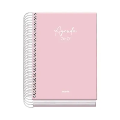 Dohe Agenda Escolar Basic Serenity A6 Espiral Cartón Forrado Rosa 2026-2027