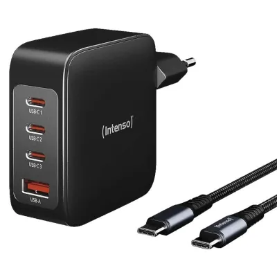 Intenso Kit Cargador GaN W140A3C con Cable USB-C