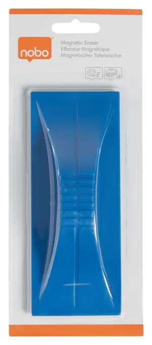 Nobo Borrador Magnético para Pizarra Blanca con Imán Integrado - Azul